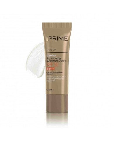 کرم ضدآفتاب جوان‌کننده فاقد رنگ SPF 50 پرایم
