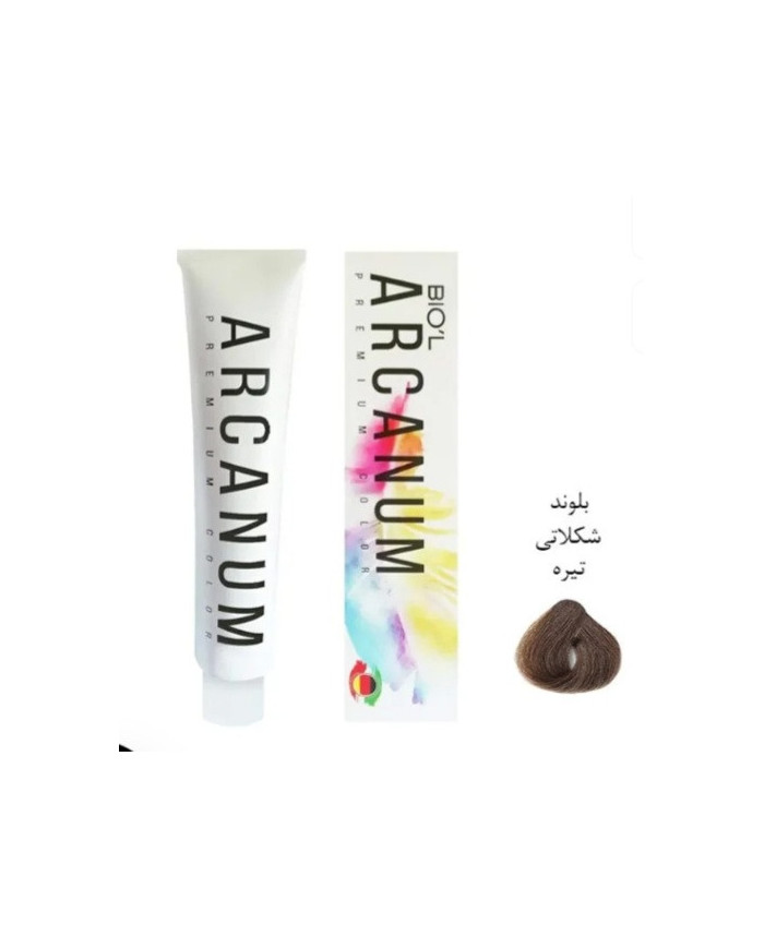 رنگ موی آرکانوم شماره 6.8 با نام تجاری "بلوند شکلاتی تیره
