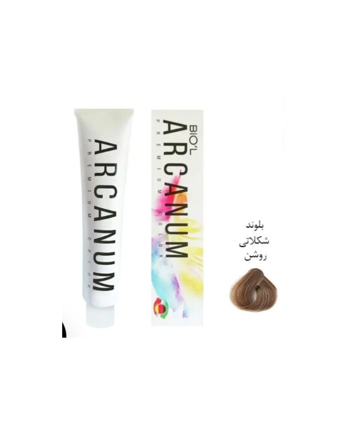 رنگ موی آرکانوم شماره 8.8، با نام تجاری "بلوند شکلاتی روشن