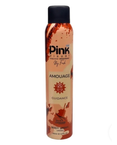 اسپری خوشبوکننده بدن Amouage Guidance پینک ویژوآل حجم 200 میلی لیتر