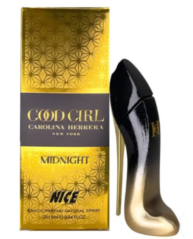 ادوپرفیوم مینیاتوری زنانه نایس پاپت Nice مدل گود گرل میدنایت Good Girl Midnight حجم 30 میلی لیتر