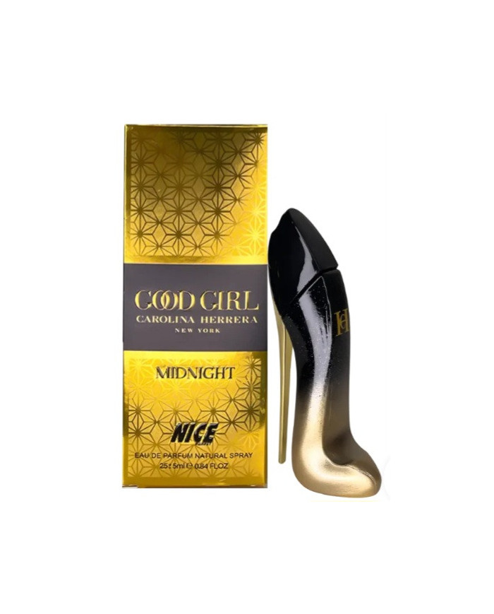 ادوپرفیوم مینیاتوری زنانه نایس پاپت Nice مدل گود گرل میدنایت Good Girl Midnight حجم 30 میلی لیتر