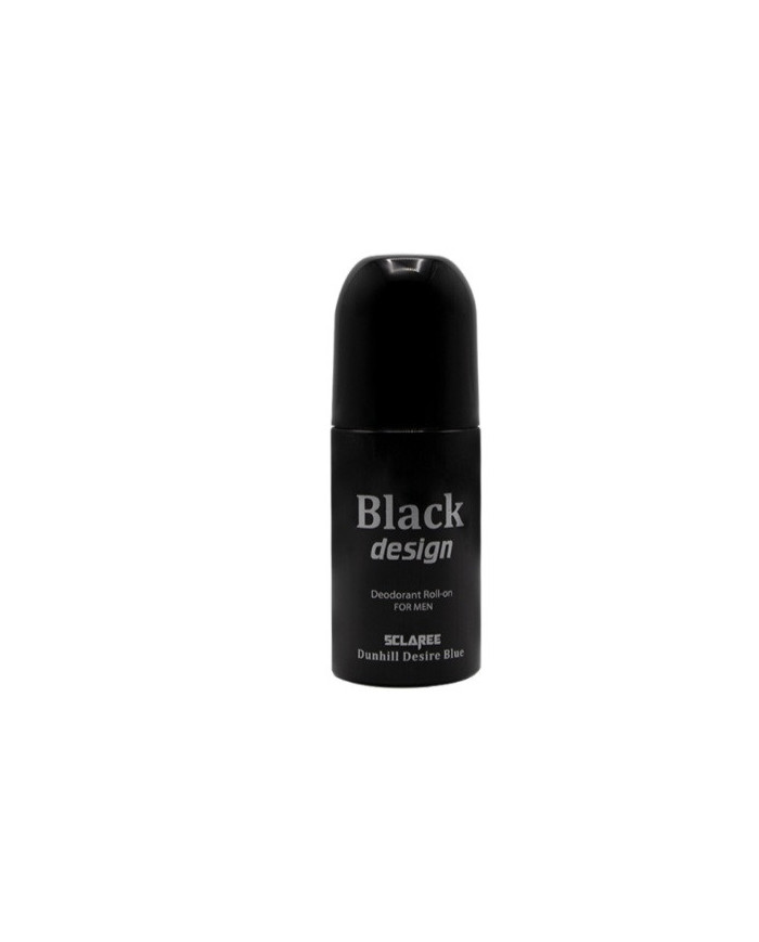 مام رول ضد تعریق مردانه اسکلاره مدل Black Design حجم 60 میل رایحه Dunhill Desire Blue