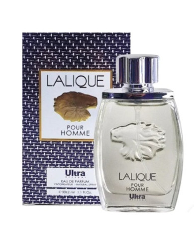 پرفیوم مردانه اولترا ویرچوآل Ultra مدل لالیک پور هوم (لالیک شیر) Lalique Pour Homme حجم 30 میلی لیتر طرح مارک
