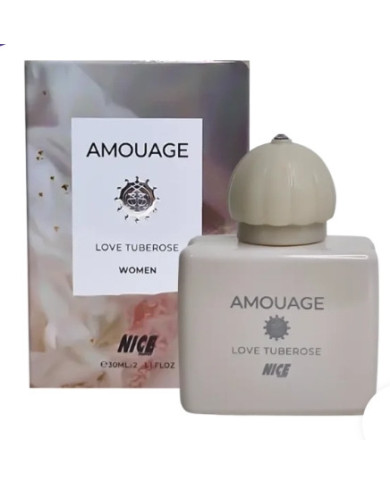 ادوپرفیوم مینیاتوری زنانه نایس پاپت Nice مدل آمواج لاو تیوب رز Amouage Love Tuberose حجم 30 میلی لیتر